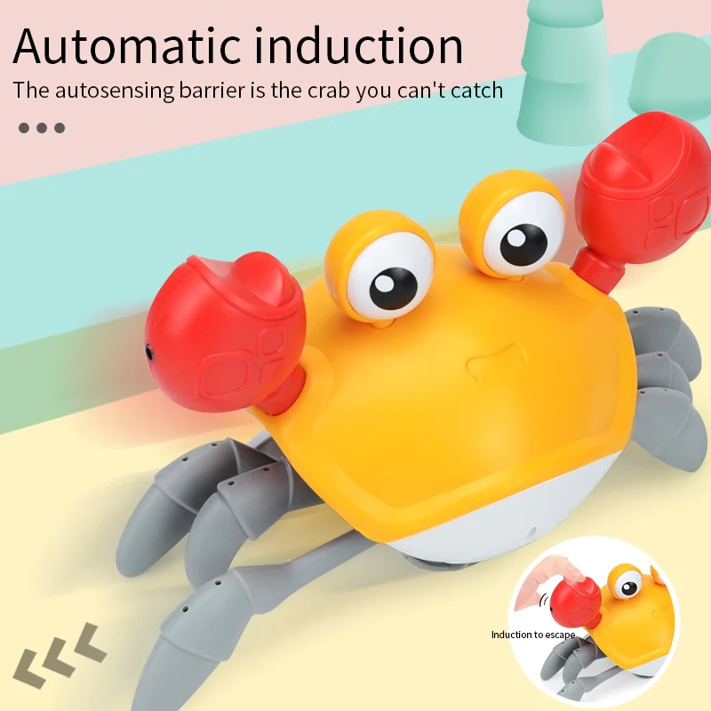 (🎅Early Christmas Sale - 50% OFF) 🎁Interactive Crawling Crab Baby Toy - 🚚Buy 2 Get Free Shipping