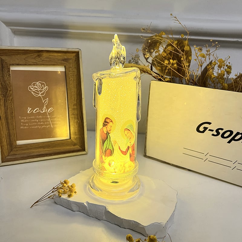 TikTok Last Day Promotion -60% OFF🎉LED prayer flameless candles, Jesus saints religious decoration, Christmas Easter gift🕯️🕯️