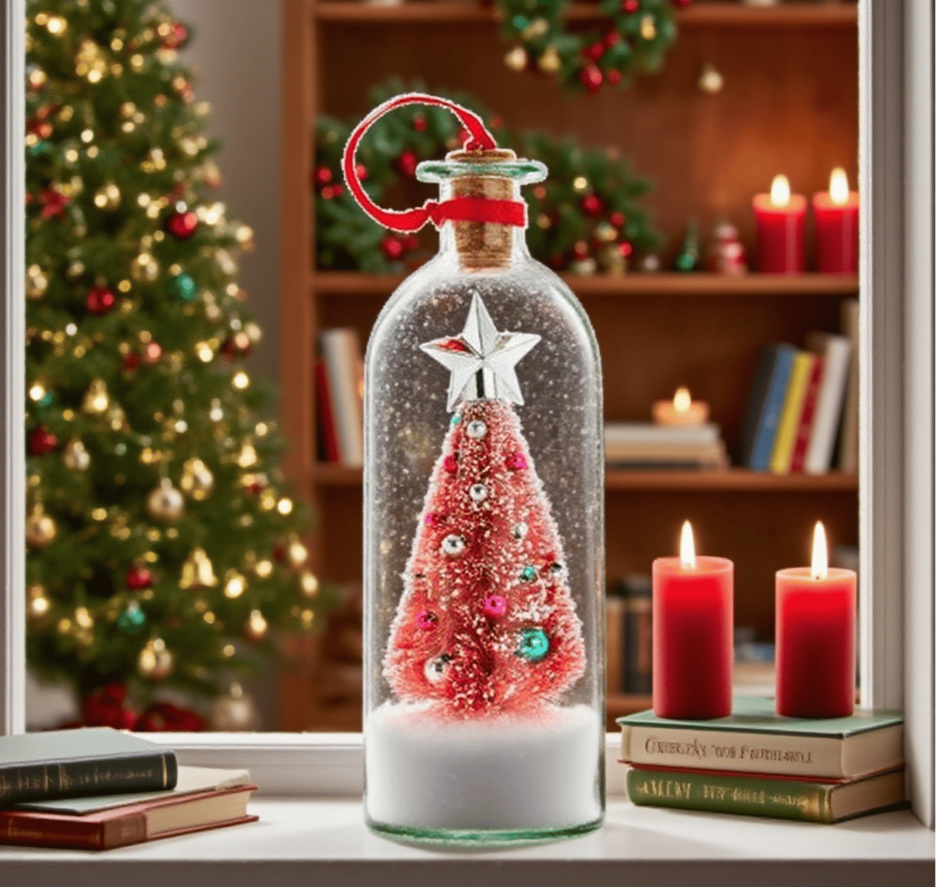 ⏰LAST DAY SALE 50% OFF🔥Mr.Christmas Recordable Christmas Tree in a Bottle 🎄🔊