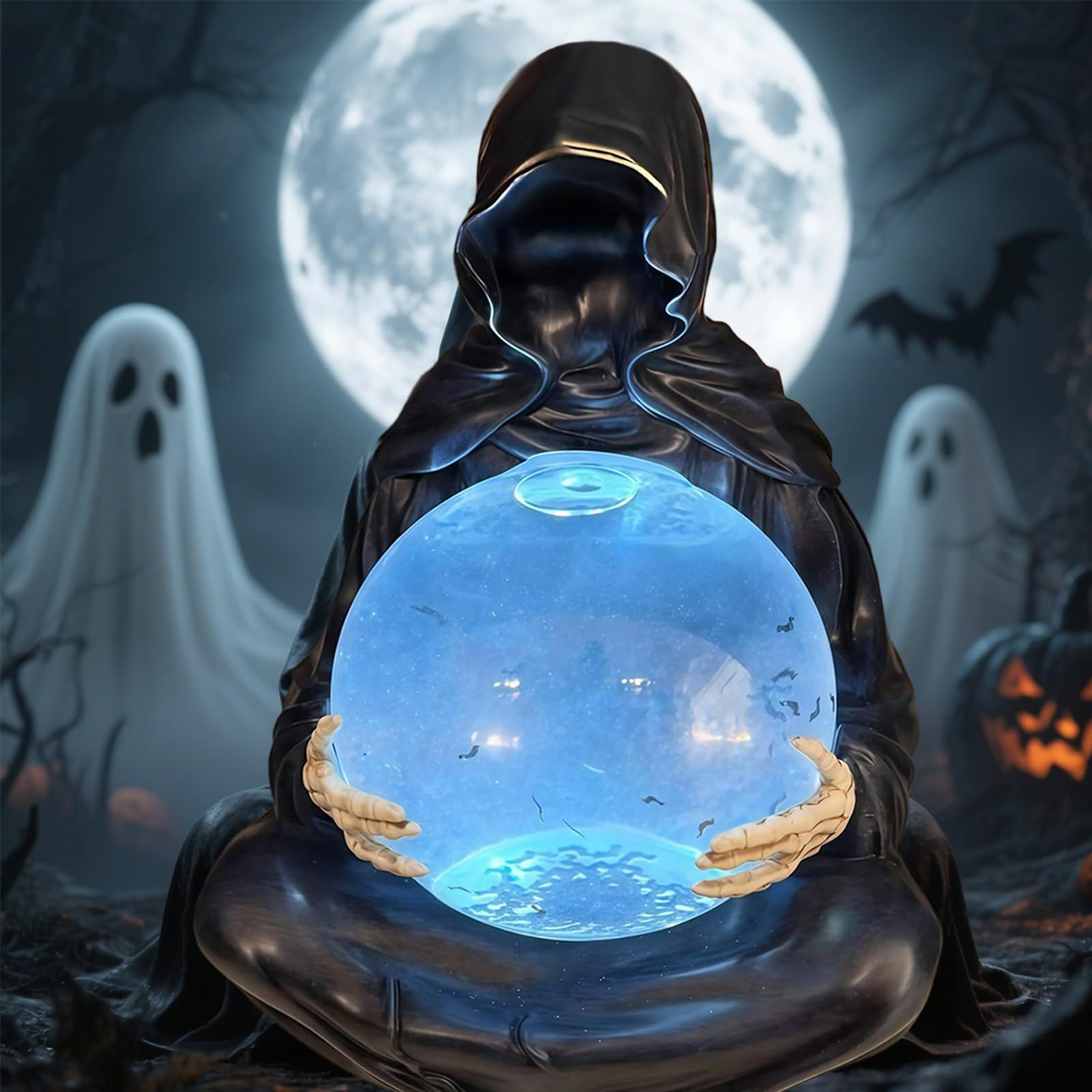 💥Halloween Grim Reaper Bat Night Light