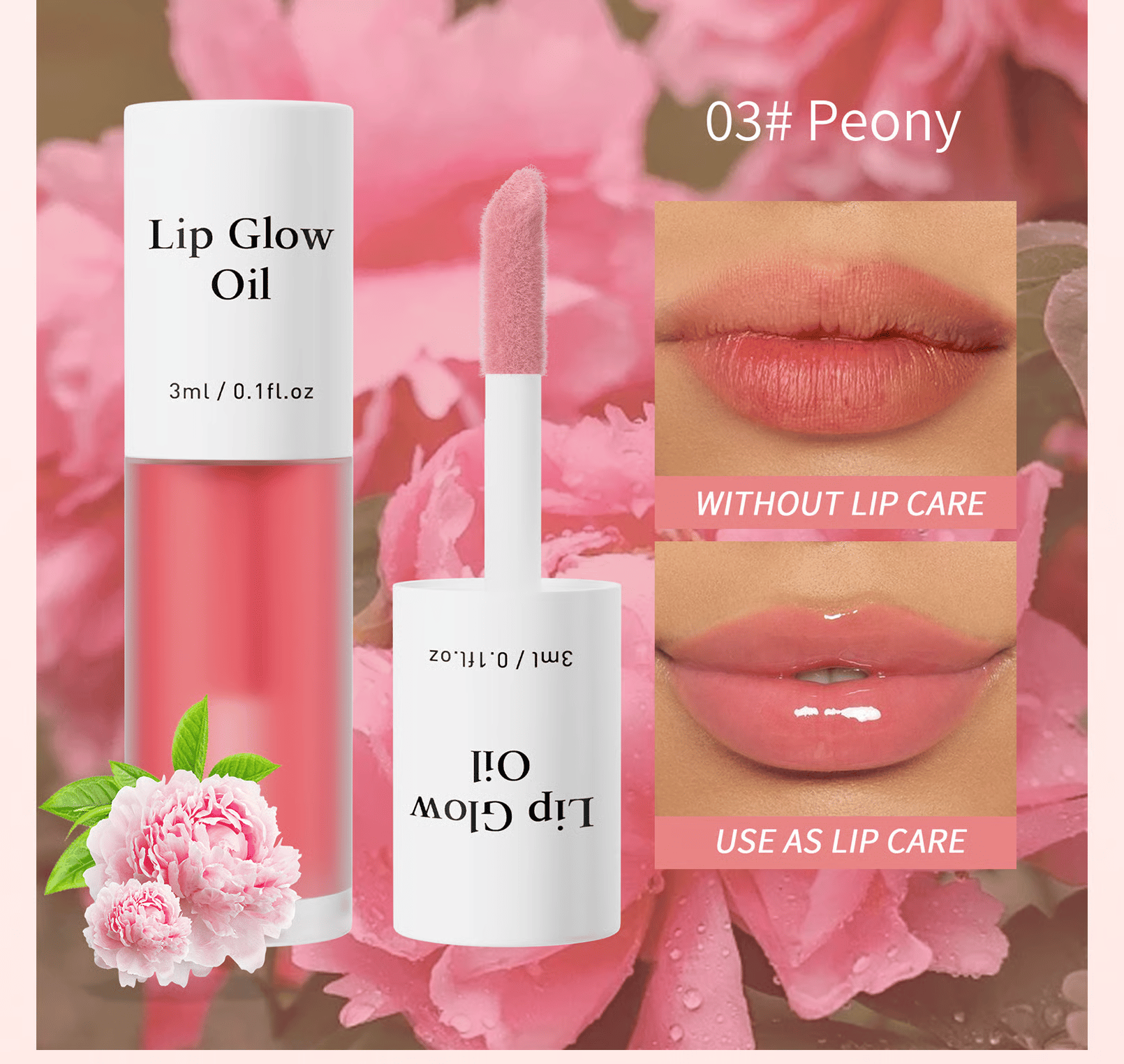 💋 Get the Perfect Pout✨ Tinted Lip Glow Oil - For Lush, Hydrated Lips with a Natural Glow! 💖