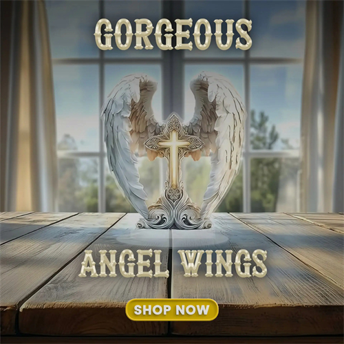 💥LAST DAY SALE 50% OFF💥Gorgeous Angel Wings Cross Decoration