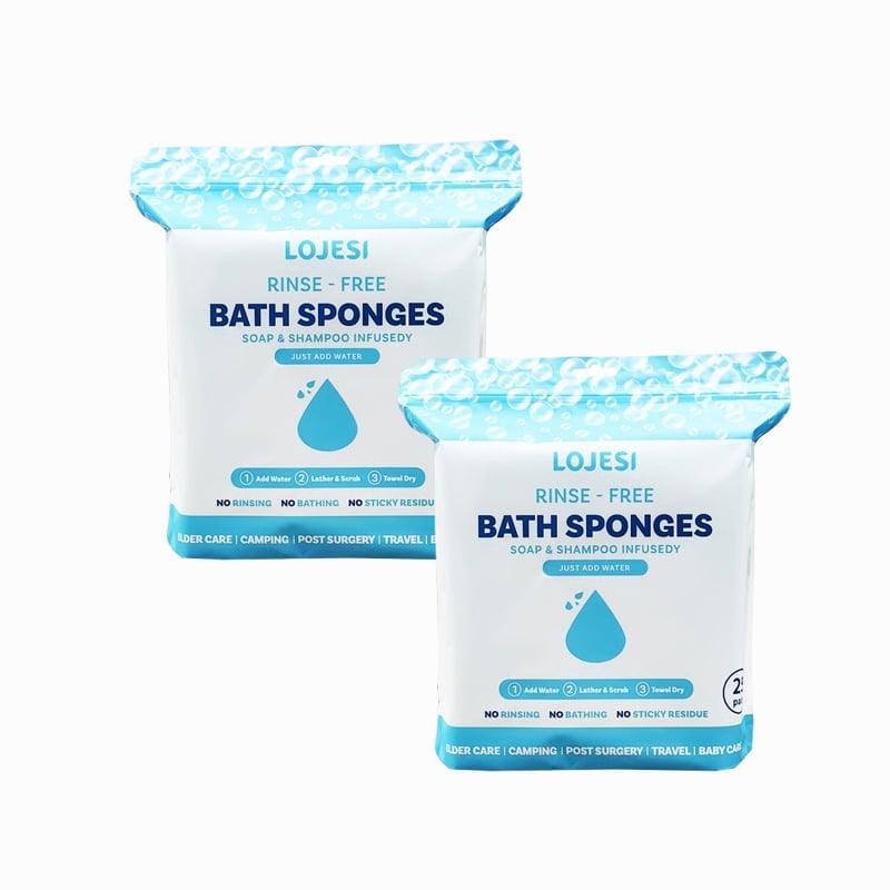 🍂TikTok Fall Sale — Last Day 70% OFF🎉 Freshness Anytime, Anywhere! 25 Large Rinse-Free Bathing Wipes for Adults