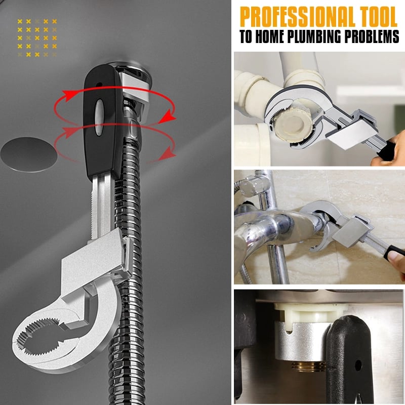 🔥2024 New Multifunctional Adjustable Double-ended Wrench Tool