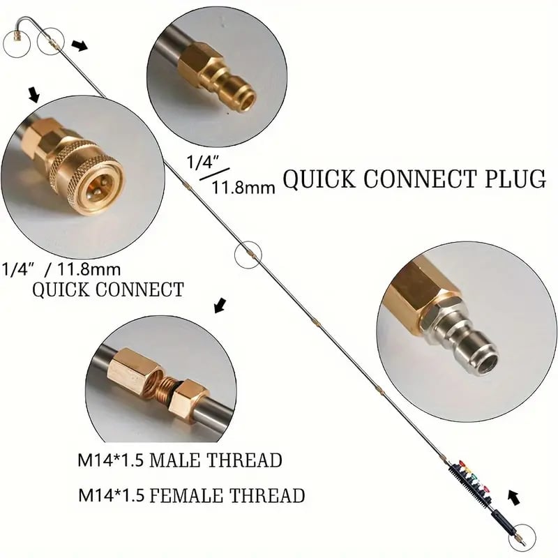 🔥Last Day Promotion 70% OFF🔥4000 PSI Telescoping High Pressure Washer Wand Set