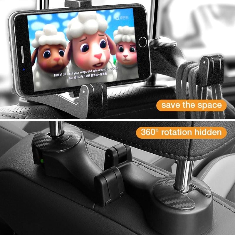 🔥Last Day Promotion - 64% OFF🔥2 in 1 Car Headrest Hidden Hook(🌈🌈BUY MORE SAVE MORE)