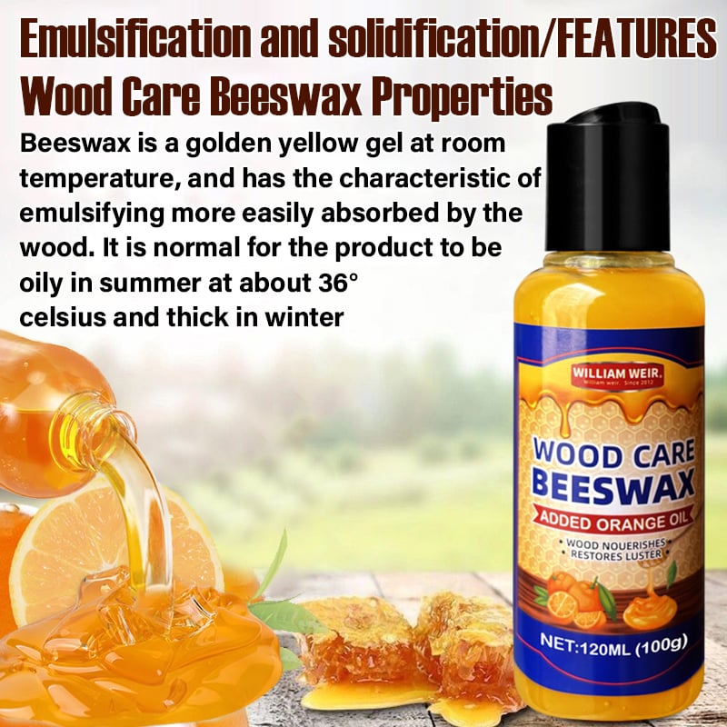 (🎉Last Day Promotion 50% OFF) Natural Beeswax & Orange Oil Wood Conditioner