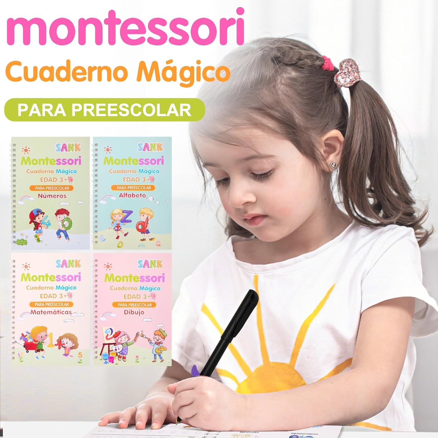 👶Cuaderno mágico de escritura para Niños 4und✨