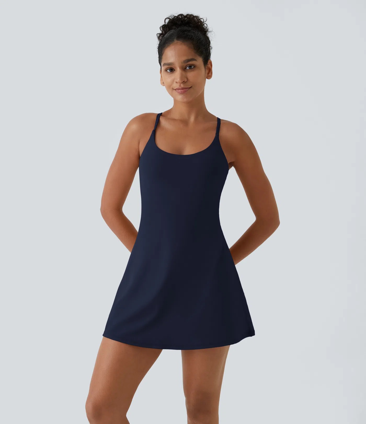 🔥LAST DAY PROMOTION 70% OFF💥Women Workout Tennis Dress With Built In Bra Shorts