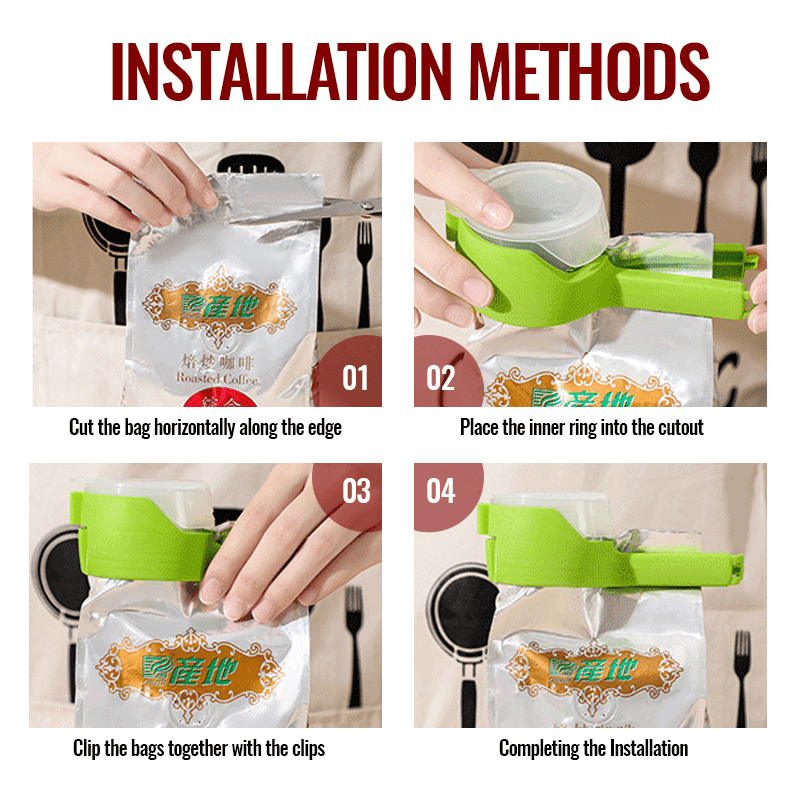 🔥Last Day Promotion 70% OFF🔥Food Freshness Sealing Clip⚡BUY 1 GET 1 FREE(2PCS)