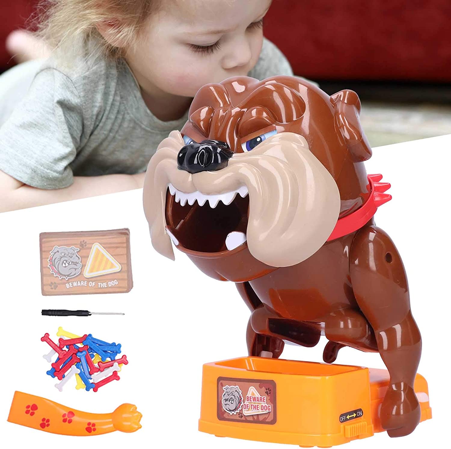 ⚡⚡Last Day Promotion 48% OFF - Vicious Dog Chewing Bone Funny Game(🔥BUY 2 FREE SHIPPING)