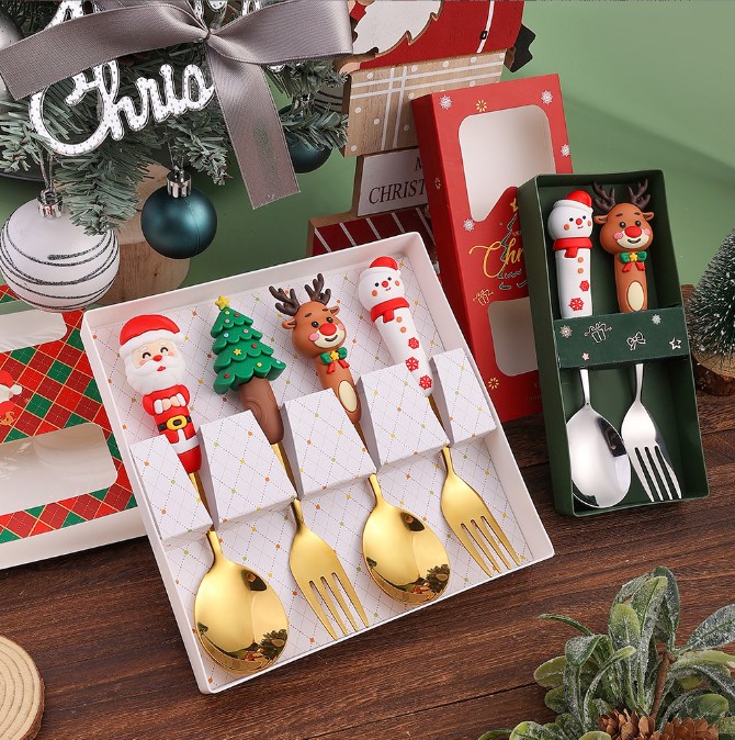 Christmas spoon cutlery set