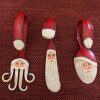 Curly Fork Santa Christmas Ornament