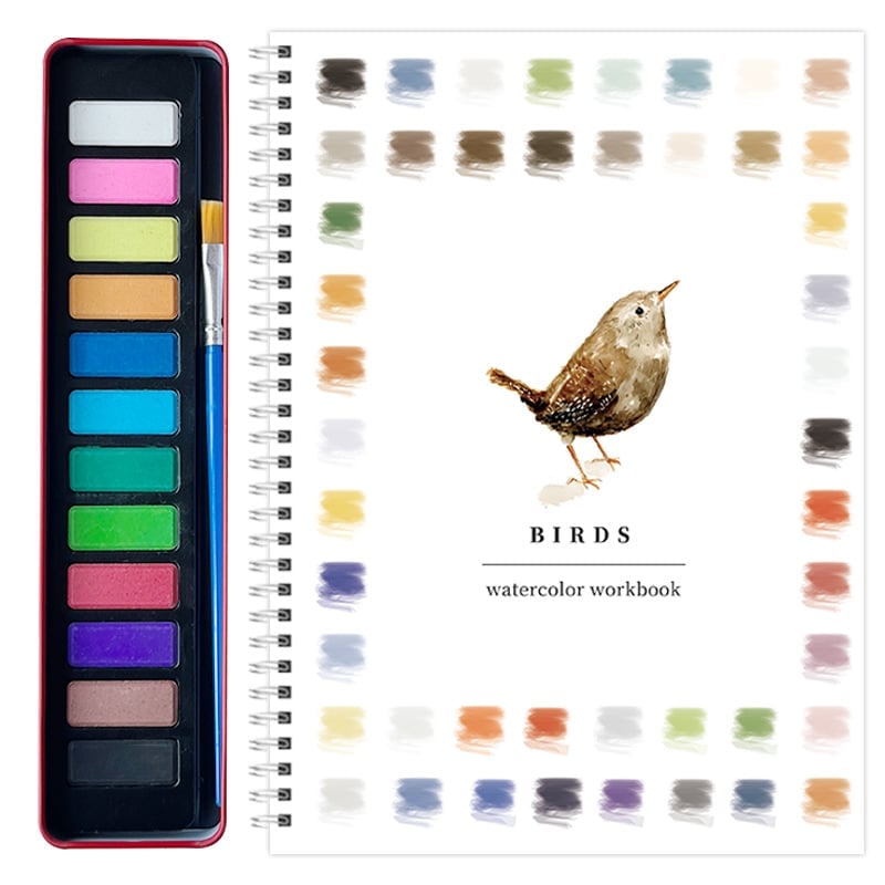 🔥LAST DAY SALE 49% OFF 🖼️Beginner-Friendly💕 Watercolor Workbook
