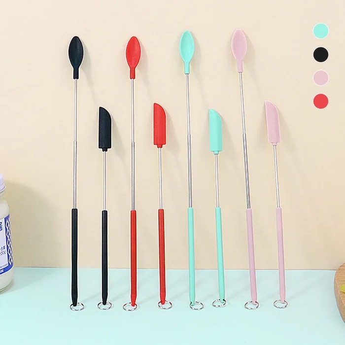 🔥(Last Day Sale- 50% OFF) Mini Silicone Telescopic Spatula⚡Buy 2 Get Extra 10% OFF