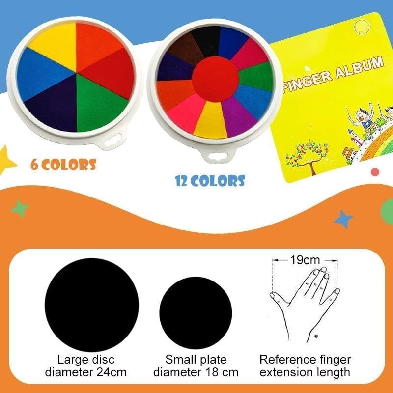 (🎄EARLY CHRISTMAS SALE - 50% OFF) 🎁Fun Finger Painting Kit🎨Enhances Children's Creation