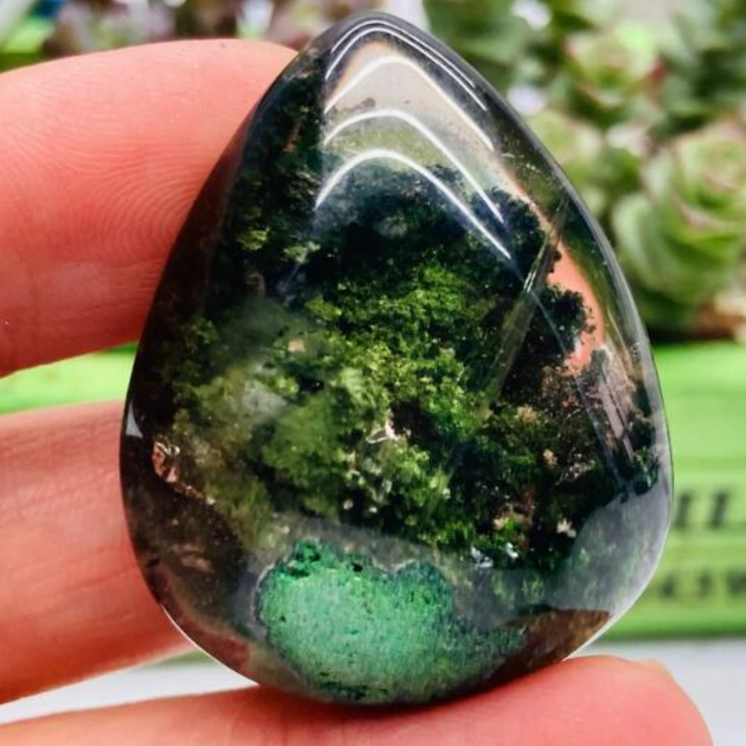 🔥Green Ghost Phantom,Quartz Crystal Specimen,Crystal Heal,Crystal Pendant- Buy 3 Free Shipping（save $6）