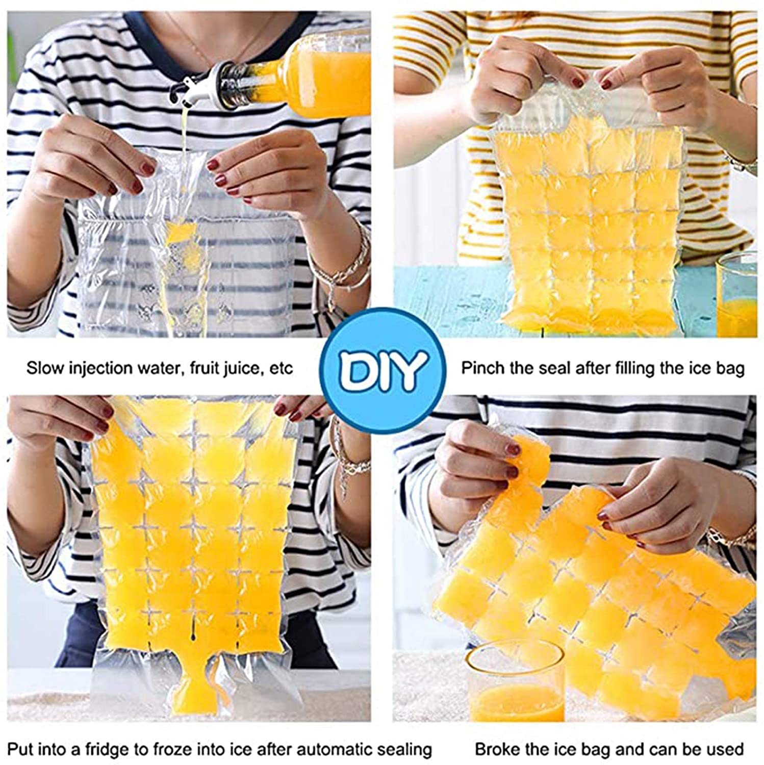 (🔥Last Day Promotion- SAVE 48% OFF)DIY Ice Cube Maker Bags--buy 5 get 5 free & free shipping（100pcs）