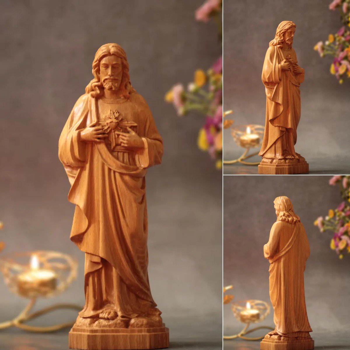 💥Christmas Sale 49% OFF - Handmade Sacred Heart of Jesus Christ Statue