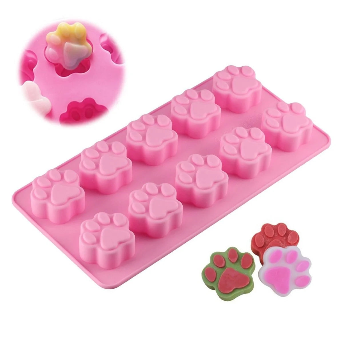 <strong>🏖️Summer Sale - 50% OFF</strong> 🐾Paw & 🦴Bone Silicone Dessert Molds