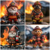 🔥Fire Action Team Ornament | Your Garden's Brave, Firefighting Heroes!