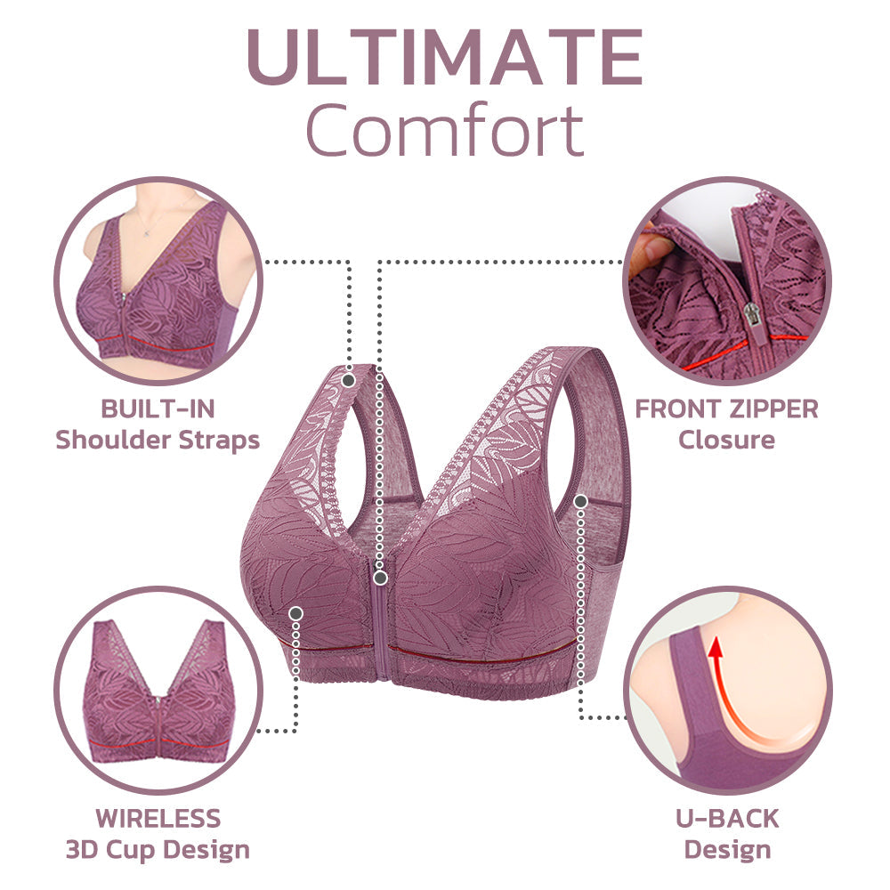 🎁LAST DAY 45% OFF🎁 HealthLift Lymphvity Front Zipper Bra