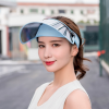 Wide Brim Plastic Clear Visor UV Protection Hat Adjustable Cycling Cap