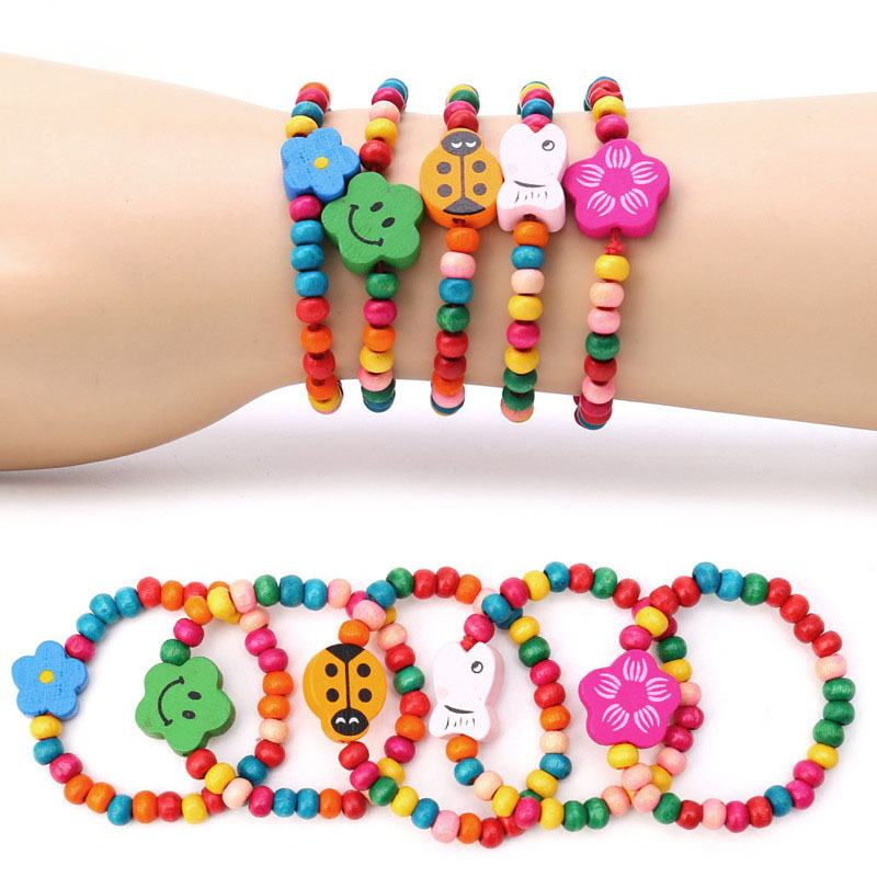 (🌲Early Christmas Sale- SAVE 48% OFF)12Pcs/Set Colourful Wooden Bracelets🎉Buy 2 Get Free Shipping