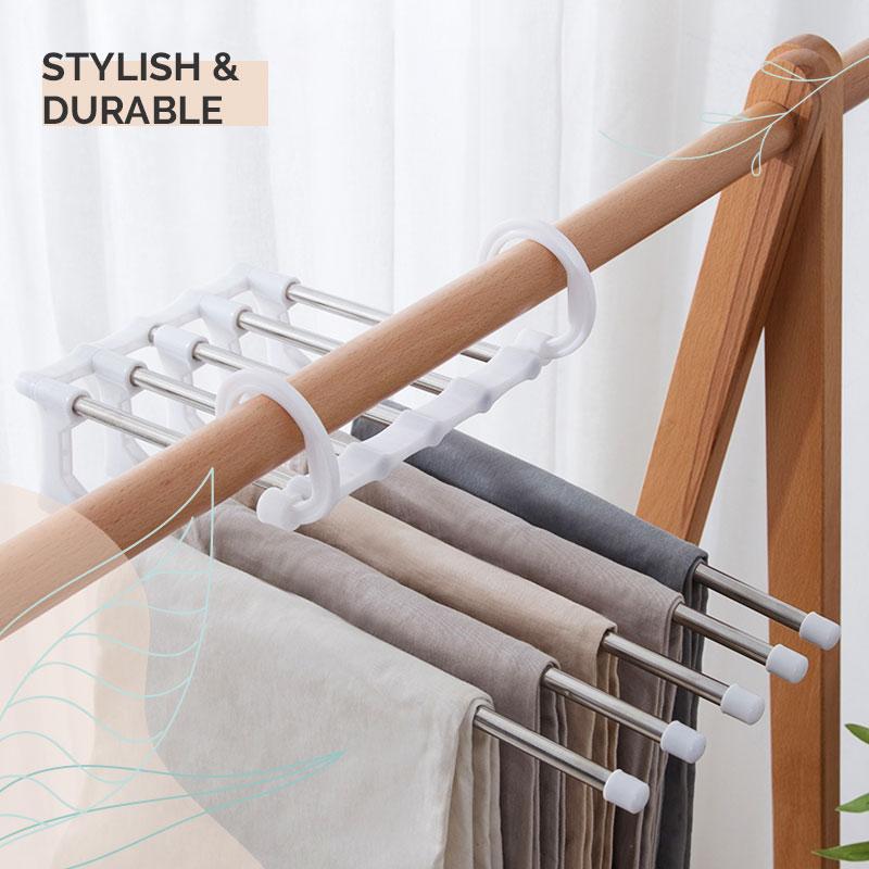 (🎄Christmas Promotion--48%OFF)Multi-functional Pants Rack (Buy 3 Free shipping))