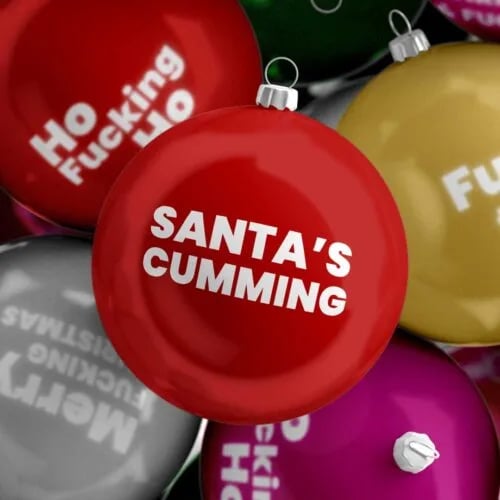 🔥LAST DAY 60% OFF 🤣Funny Rude Sweary Christmas Bauble