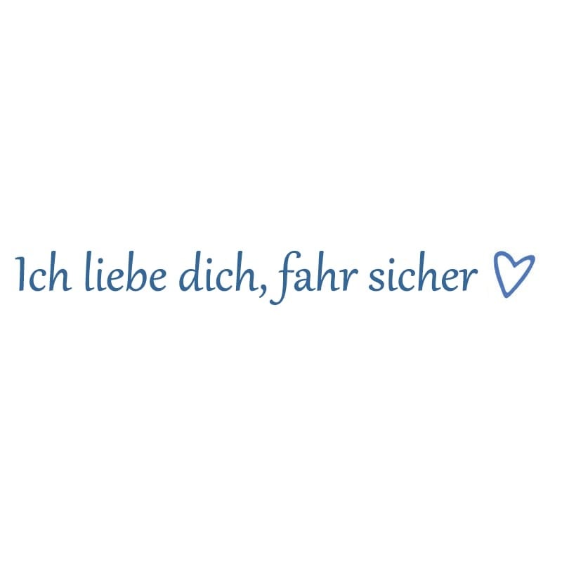 ✨1 KAUFEN, 1 GRATIS💓 „Ich liebe dich, fahr vorsichtig“-Aufkleber (4 Stück)