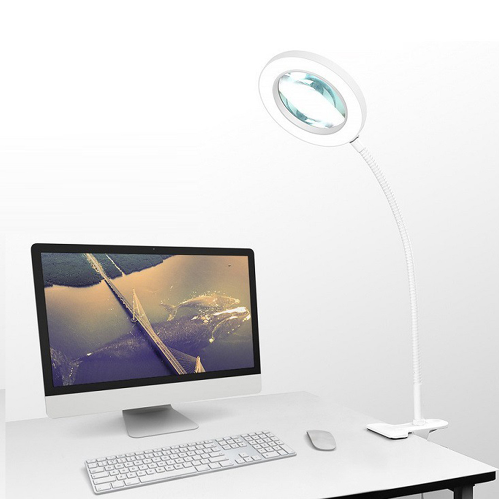 💥LAST DAY SALE 50% OFF💥Magnifying Glass Clip-On Desk Lamp⚡Buy 2 Free Shipping