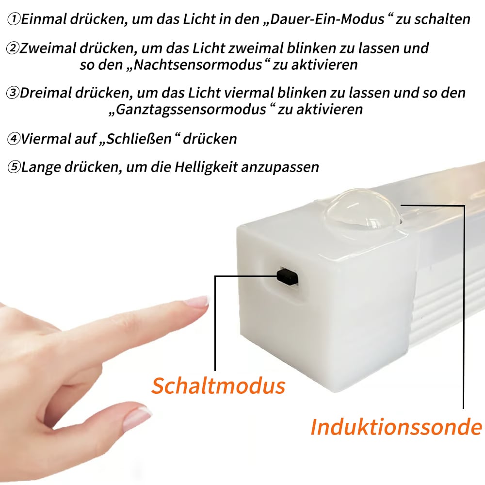 🔥Heißer Verkauf - 49% Rabatt🔥Bohrfreie intelligente Sensor magnetische aufladbare LED-Leuchte