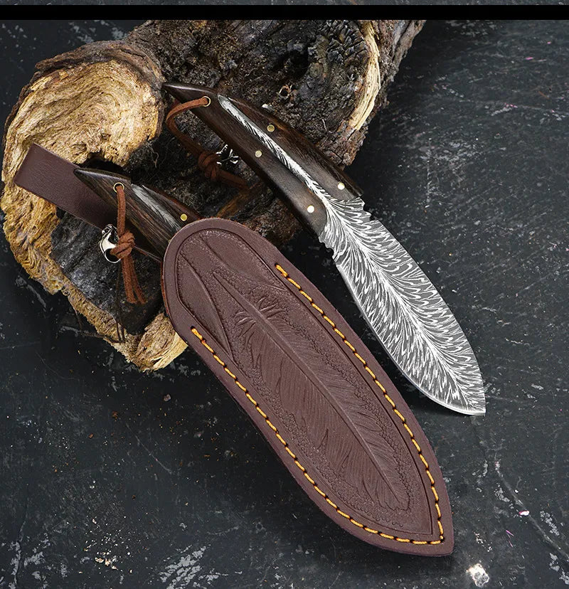 Hand-Forged Artisan Knife + Free Sheath