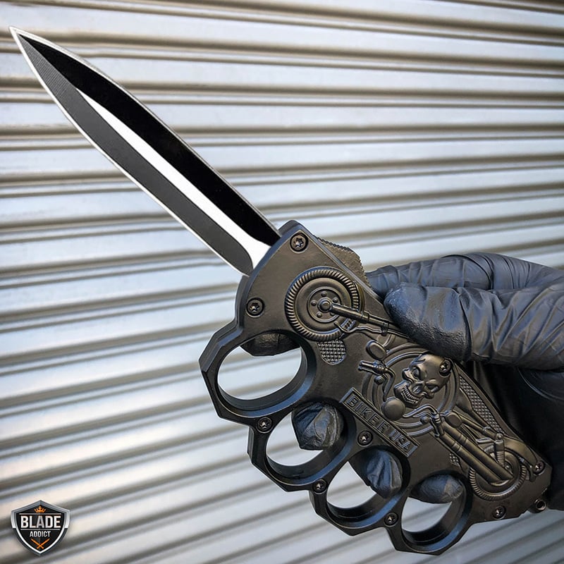 🔥Last Day Promo - 70% OFF 🎁Skull Motor Knuckle Knife | Buy 2 Free Shipping
