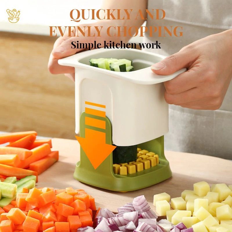 (Early Christmas Sale- 50% OFF) 2-in-1 Vegetable Chopper Dicing & Slitting