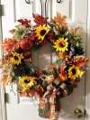 🔥Hot Sale 49% Off🔥Autumn Pumpkin, Sunflower, and Pinecone Wreath - Year Round Wreath