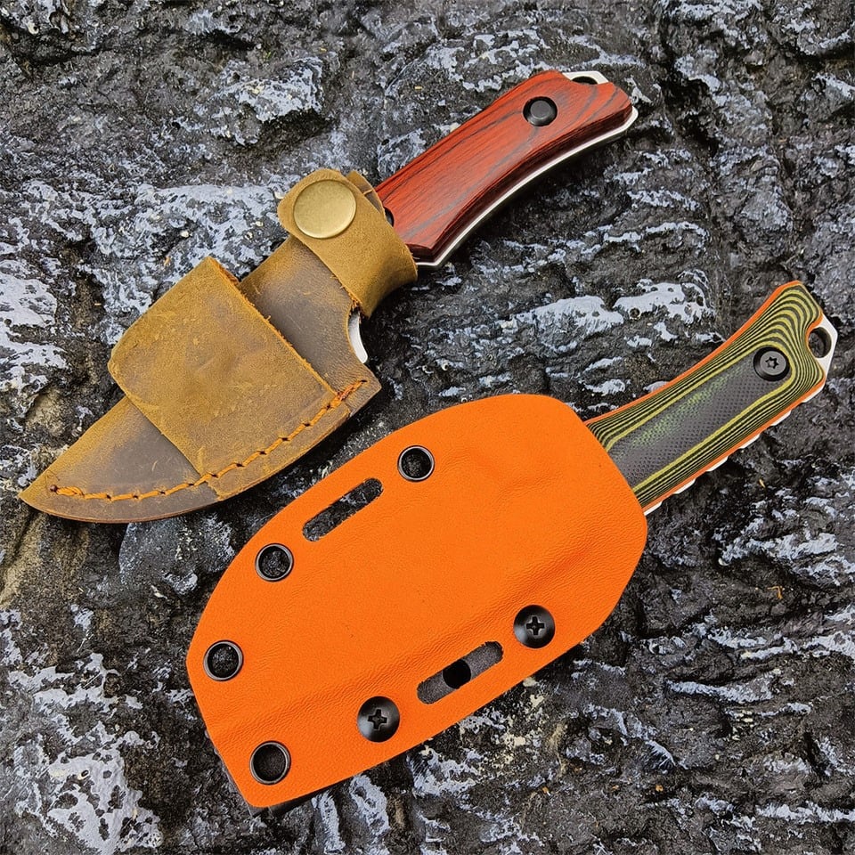 15017 Small Fixed Blade Knife with G10 Handle & Kydex Sheath