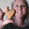 The Holy Land Handmade Wood Craft Hearts