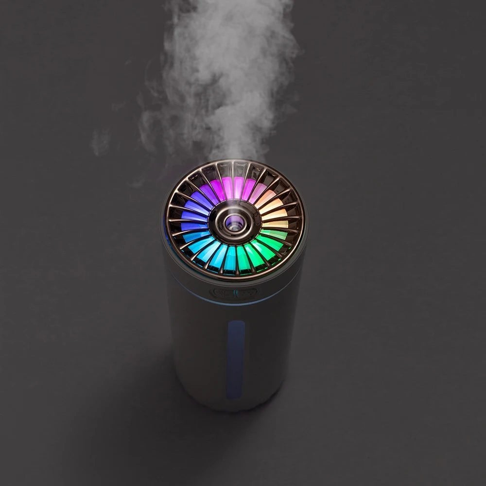 Tragbarer, leiser USB-Autodiffusor mit LED-Licht💦