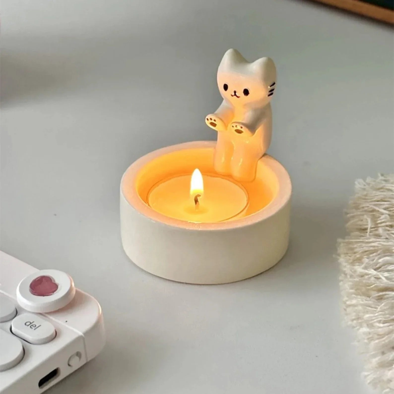 🔥2024 New Year Hot Sale🎁 - Cute Cat Candle Holder