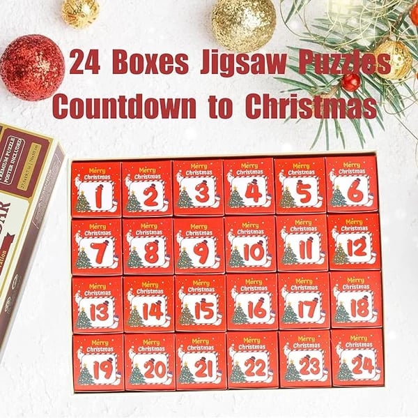 Christmas Advent Calendar Jigsaw Puzzle 1000pcs, 🔥Buy 2 Free Shipping