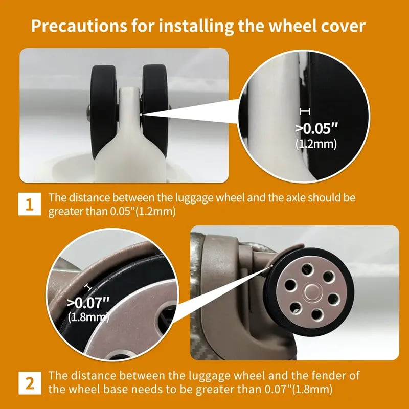 (🌲Early Christmas Sale- 49% OFF) 4pcs Luggage Compartment Wheel Protection Cover