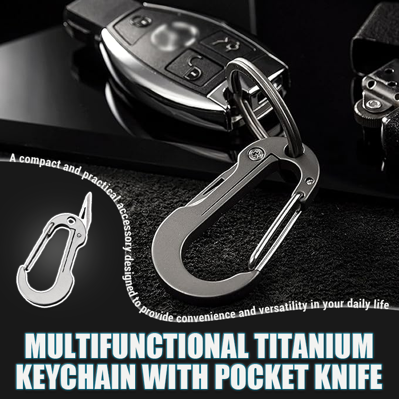 🔥(HOT SALE NOW - 49% OFF) Multifunctional Titanium Alloy Keychain, ⚡Buy More Save More