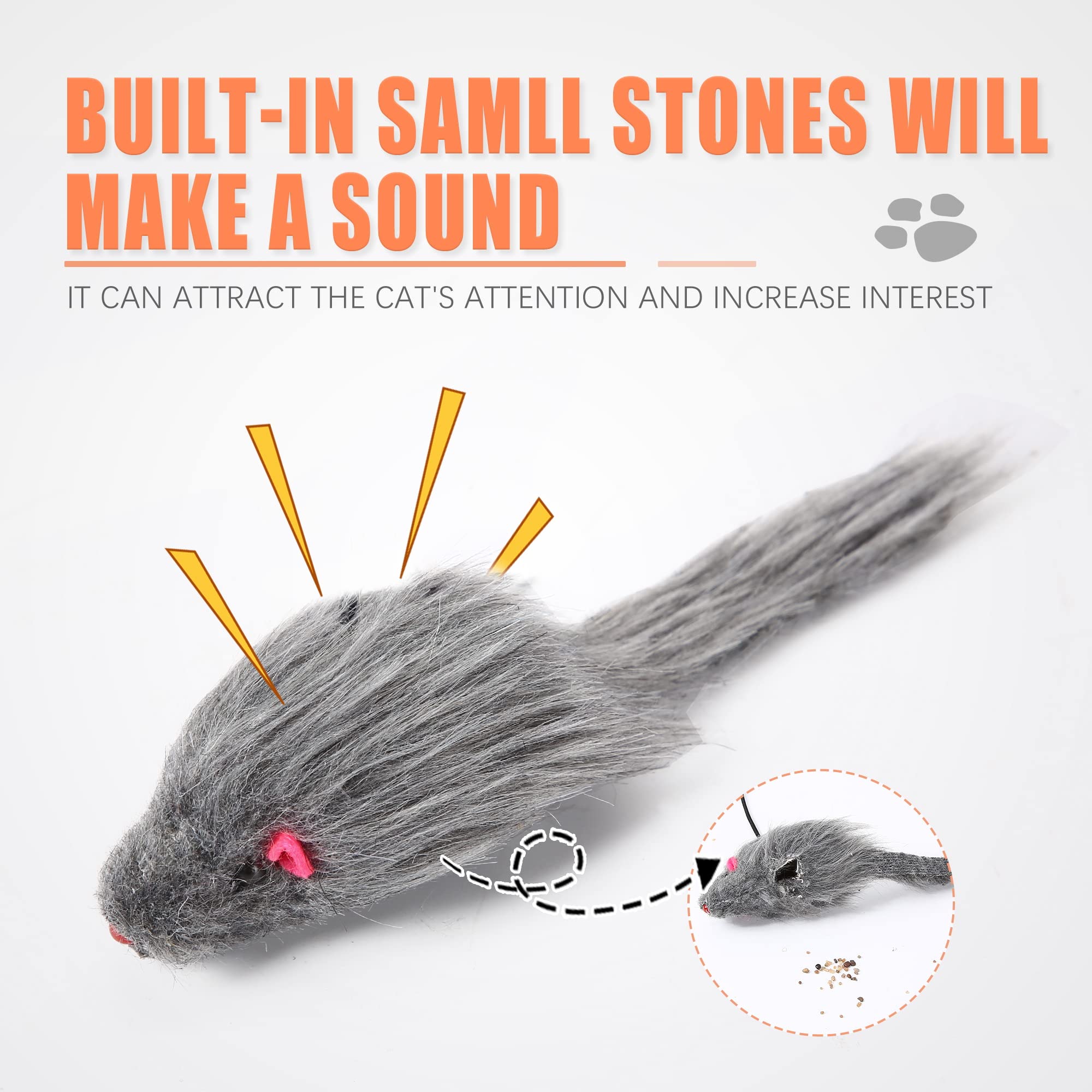 (🎅Christmas Hot Sale 48%OFF🔥)Hanging Door Bouncing Mouse Cat Toy👍BUY 3 GET 2 FREE(5 PCS)