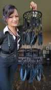 🔥LAST DAY 50% OFF🖤Gothic Black DreamCatcher Mobile with Crystals & Bats🎁Buy 2 Free Shipping