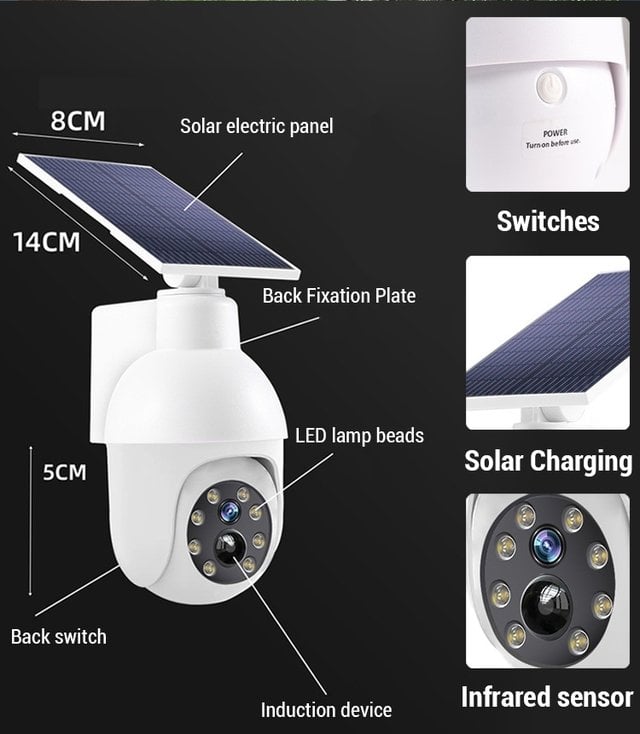 ⏰Last 3 Days BUY 2 GET 1 FREE⏰-- Simulated surveillance camera street light