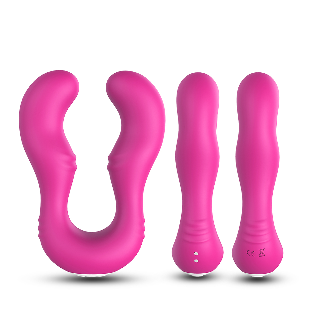 SHEMESIX - Couple Rechargeable Silicone Vibrator Lesbian Sex Toy