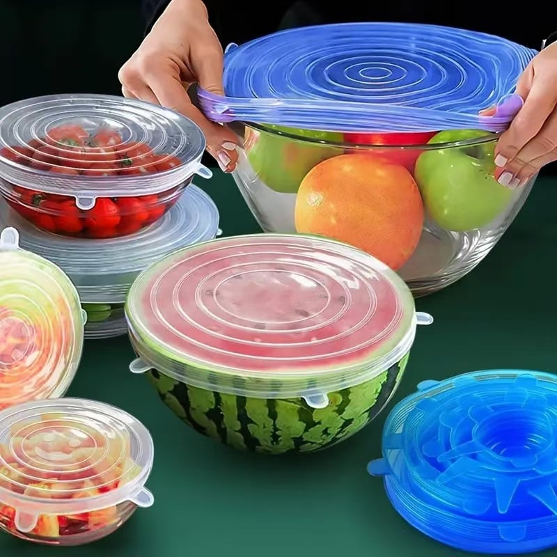 💥LAST DAY SALE 50% OFF💥6/12pcs Silicone Cover Stretch Reusable Lids