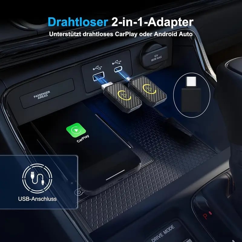 ⏰$16.99 Only Today⏰-💥Mini Wireless CarPlay Adapter